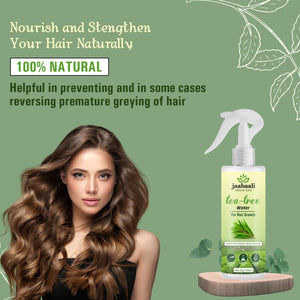 Jaabaali Natural Care Pure & Organic Tea Tree Extract Water for Hair Growth, 100ml